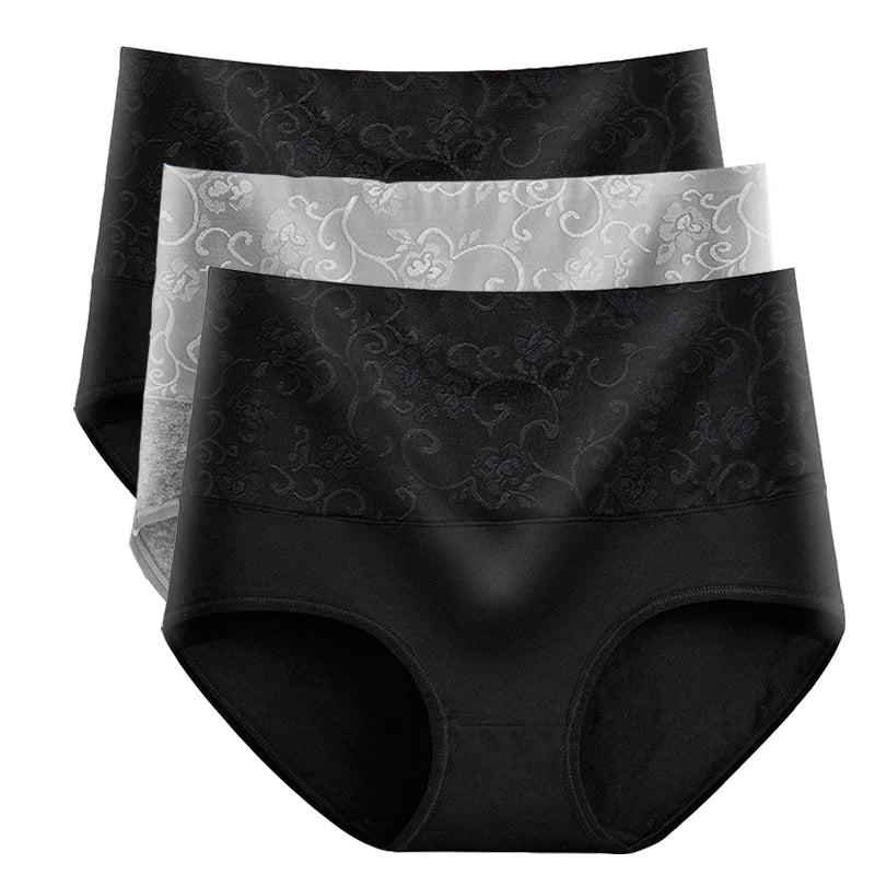 Bragas Mujer Plus Size Cintura Alta Algodón Sin Costuras Control de Abdomen L-5XL