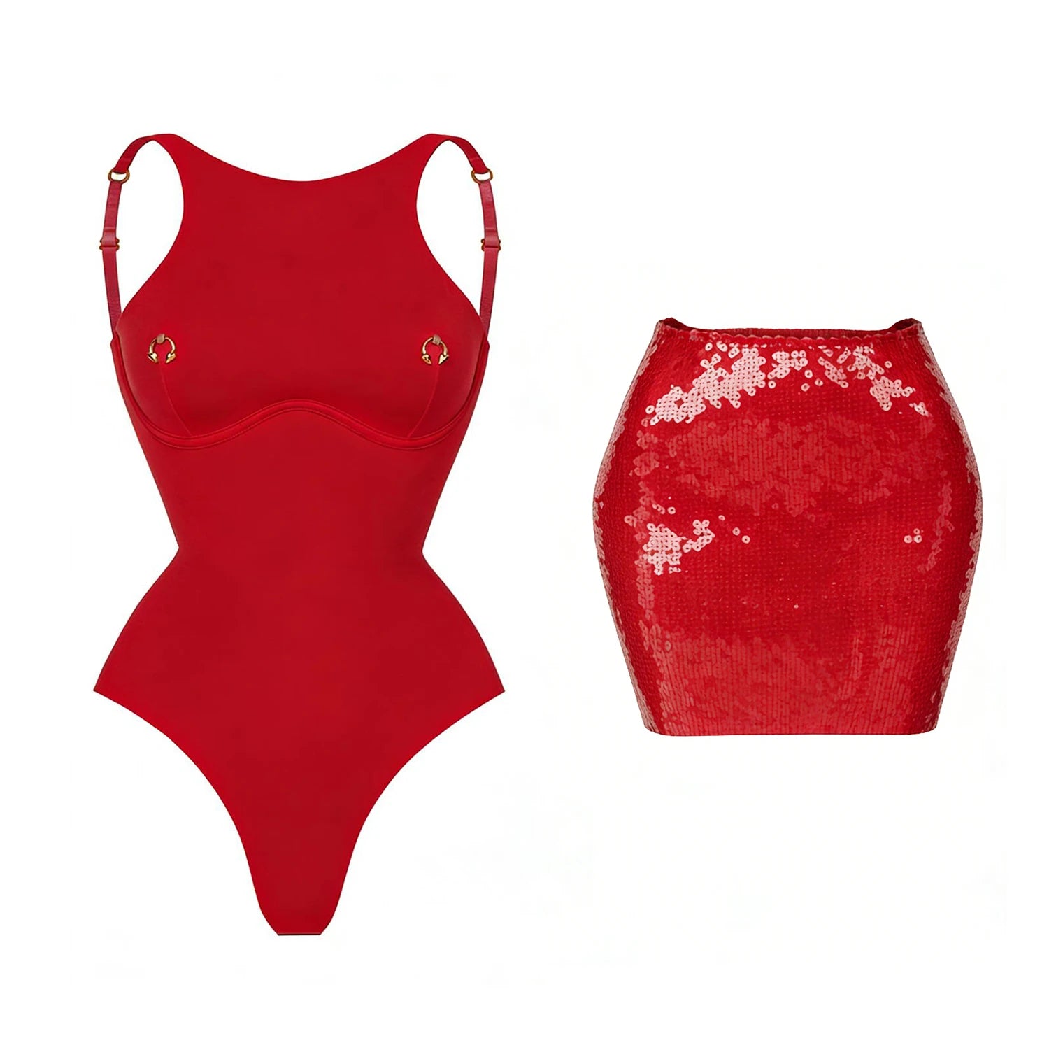 Bañador Mujer Monokini Sexy Push Up Corte Alto 2 Piezas Color Sólido Verano 2026