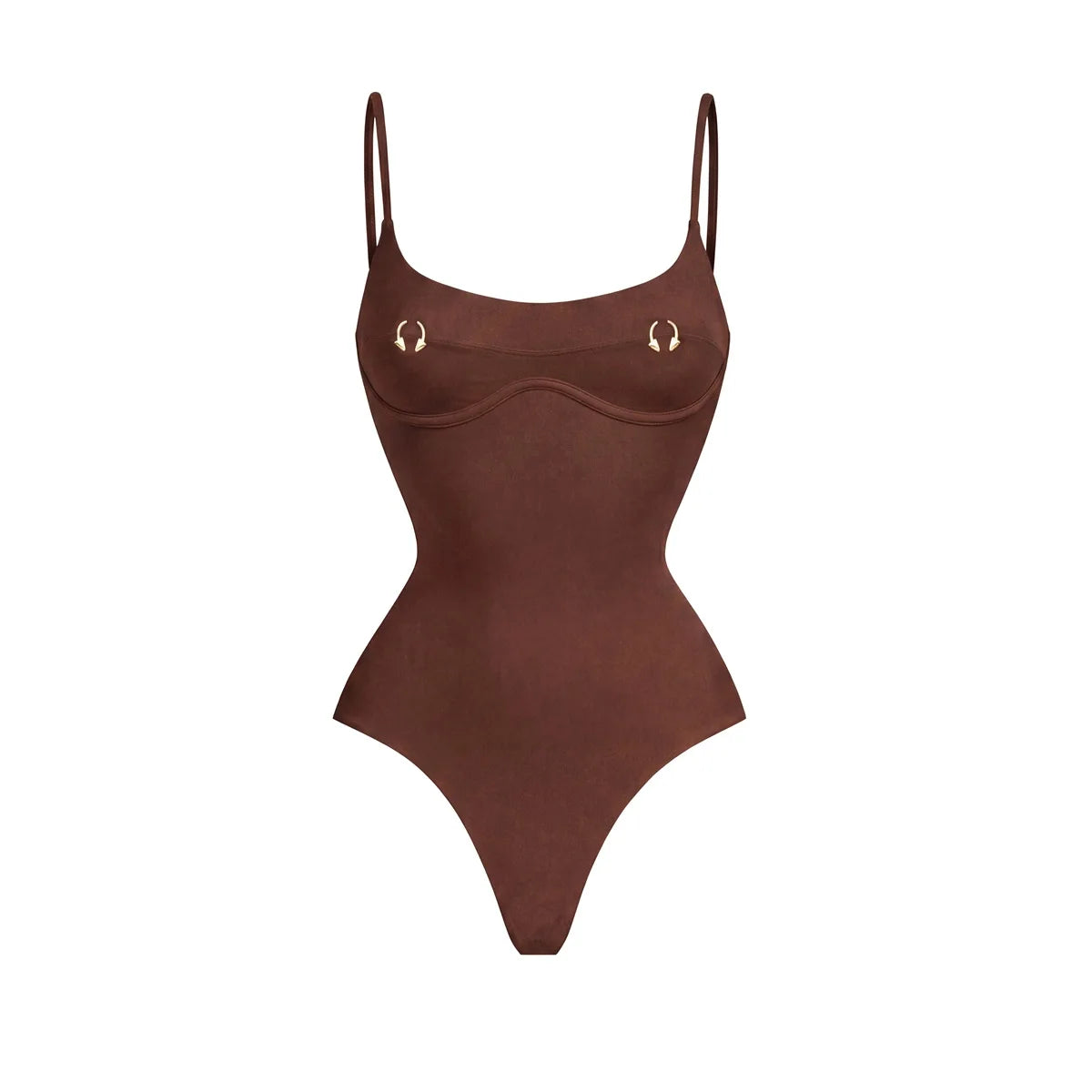 Bañador Mujer Monokini Sexy Push Up Corte Alto 2 Piezas Color Sólido Verano 2026