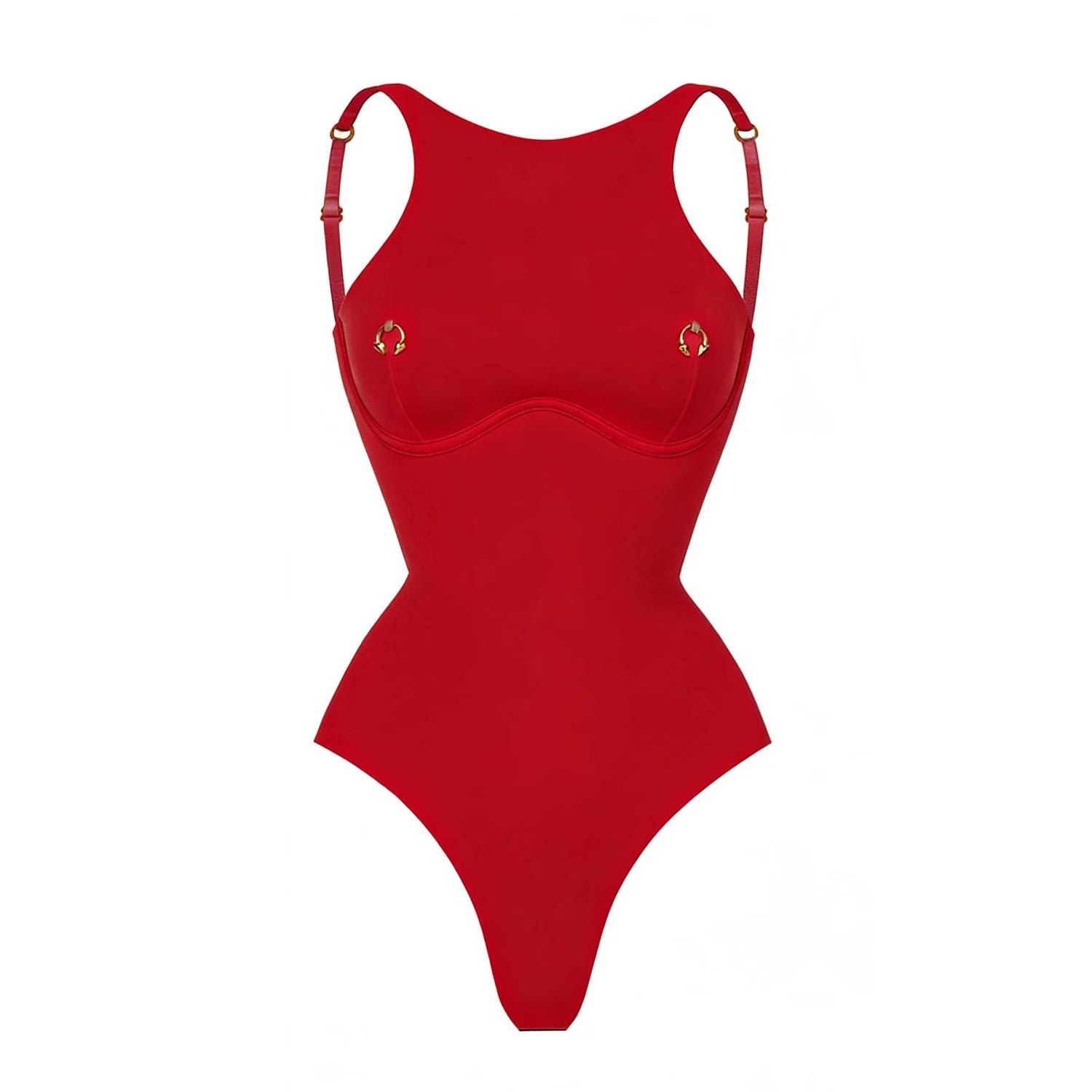 Bañador Mujer Monokini Sexy Push Up Corte Alto 2 Piezas Color Sólido Verano 2026