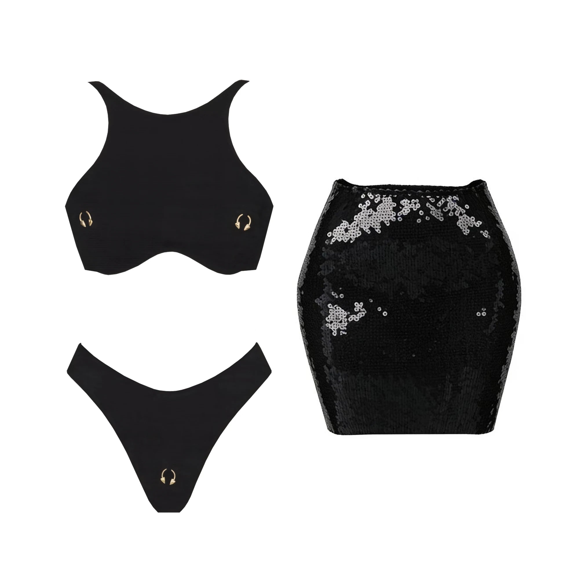 Bañador Mujer Monokini Sexy Push Up Corte Alto 2 Piezas Color Sólido Verano 2026