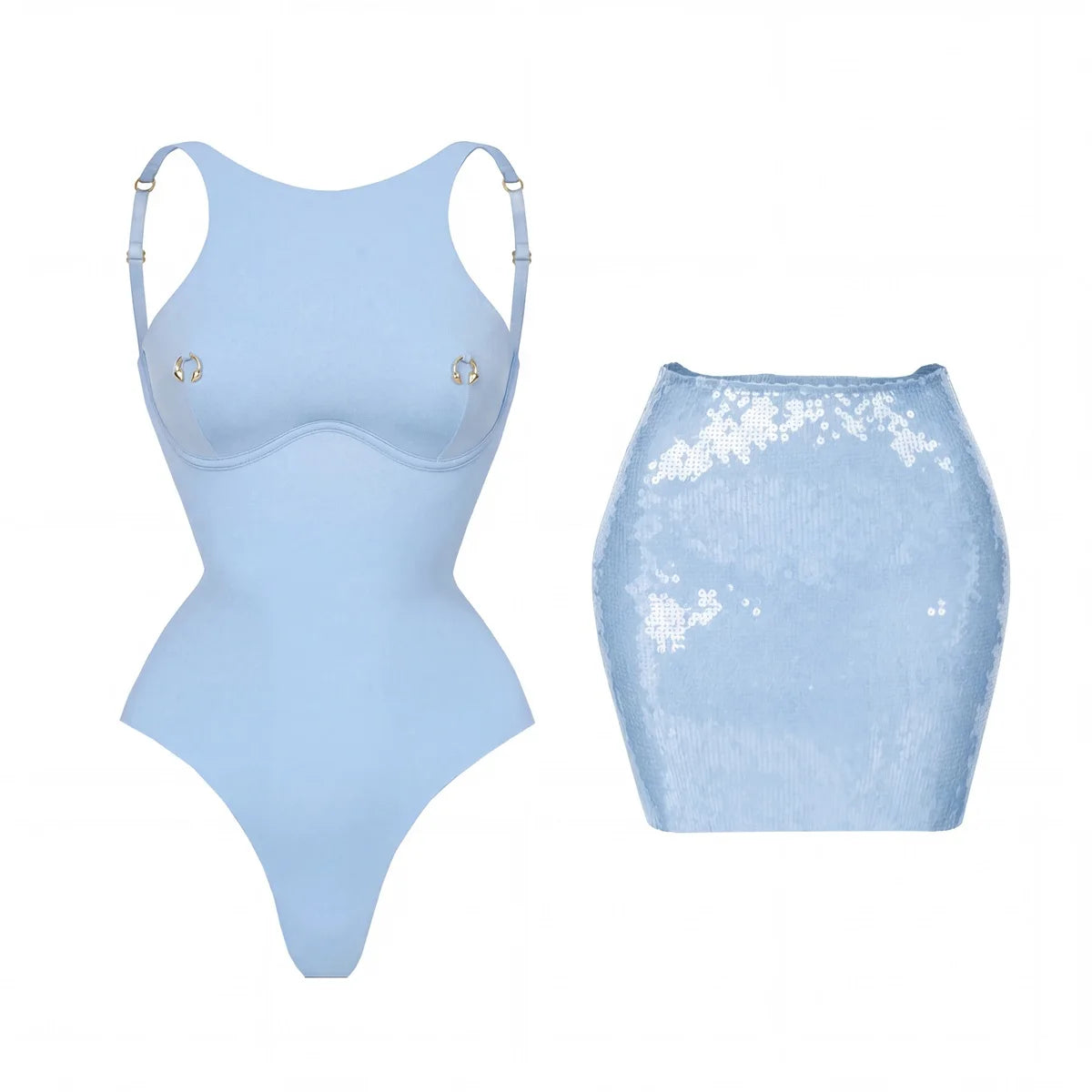 Bañador Mujer Monokini Sexy Push Up Corte Alto 2 Piezas Color Sólido Verano 2026