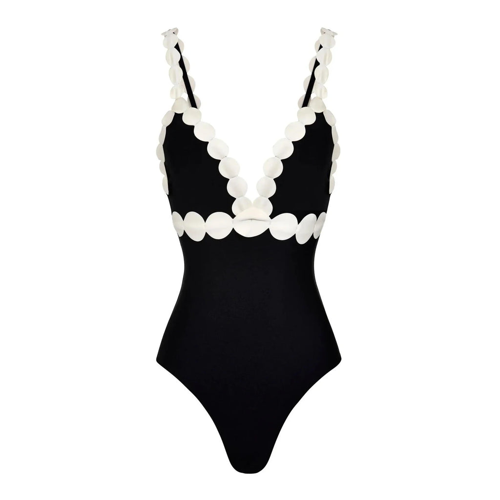 Bikini Mujer 3 Piezas Push Up Corte Láser Cintura Alta Sexy Traje de Baño con Falda