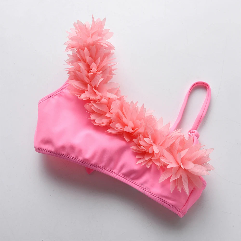 Bikini Niña Conjunto 2 Piezas Volantes Traje de Baño Niñas Verano Playa