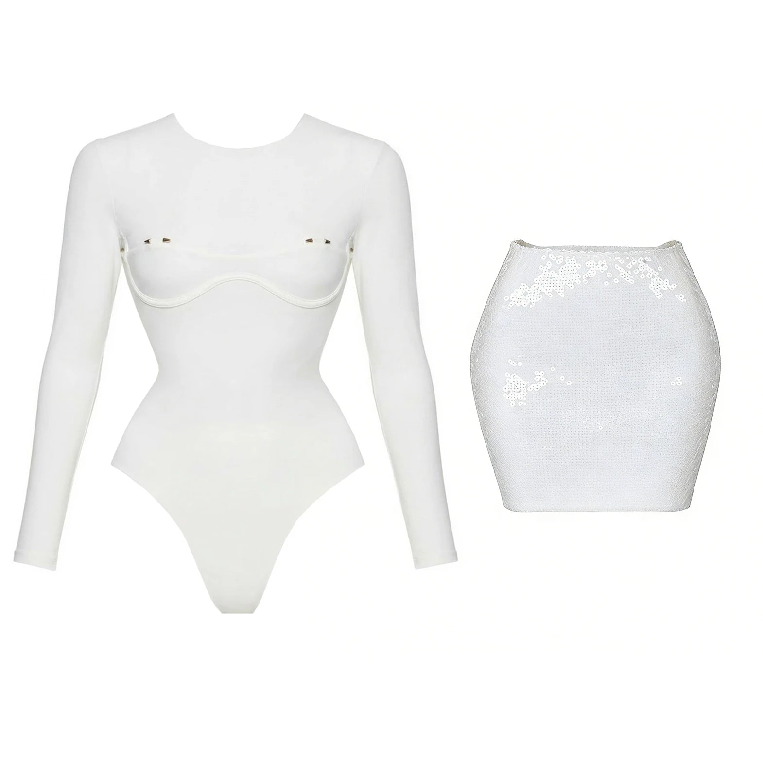 Bañador Mujer Monokini Sexy Push Up Corte Alto 2 Piezas Color Sólido Verano 2026